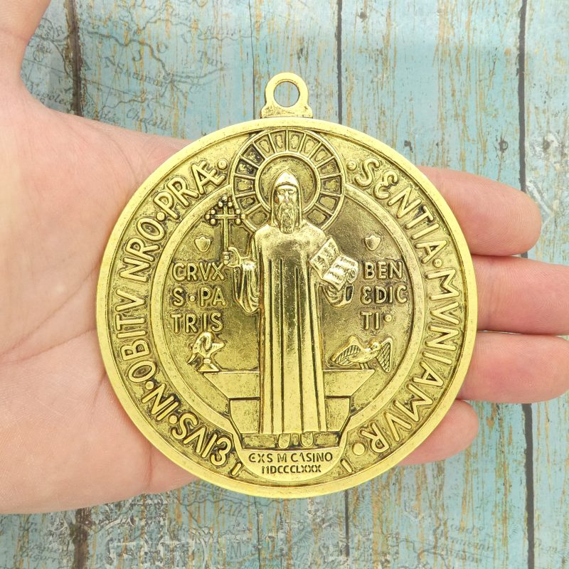 1 St Benedict Medal Gold Extra Large by TIJC SP1774