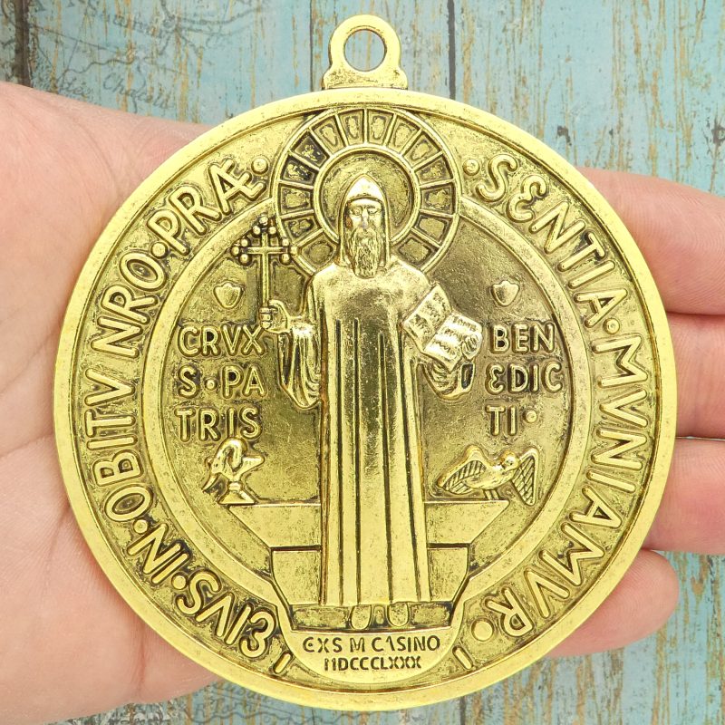 1 St Benedict Medal Gold Extra Large by TIJC SP1774 - Image 2