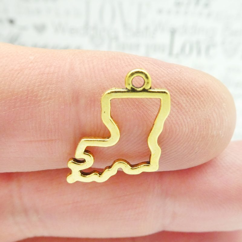 BULK 60 State of Louisiana Charms Gold by TIJC SP1778B - Image 4