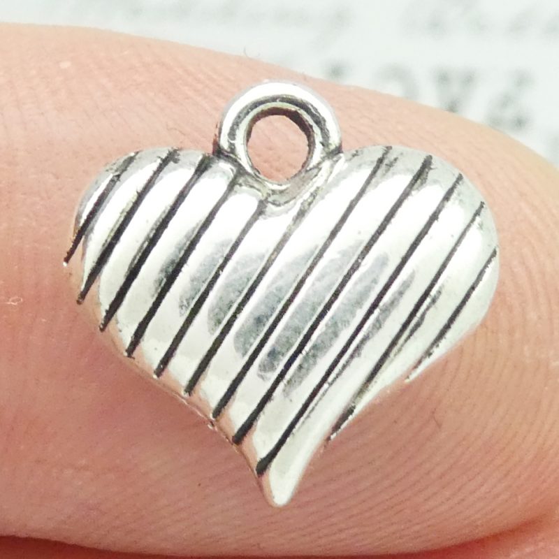 silver heart charm