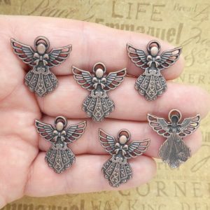 filigree angel charms bulk
