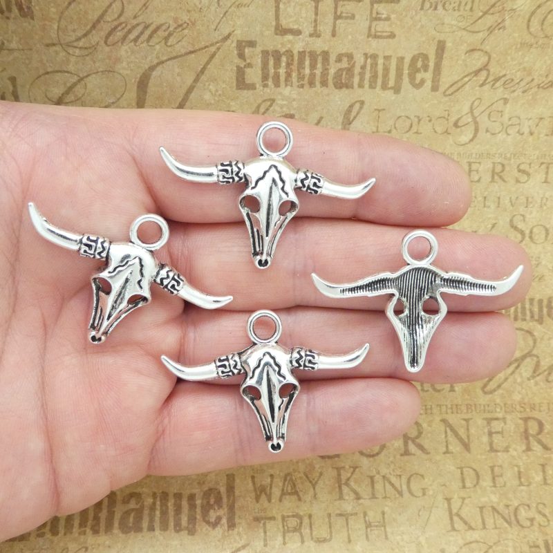 cow skull pendants bulk