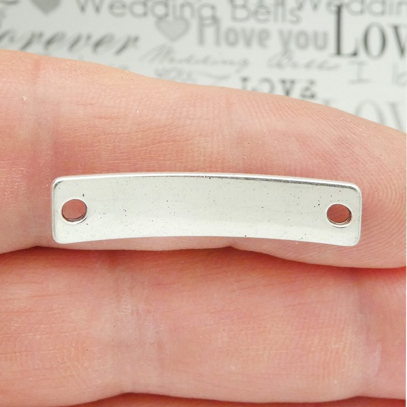 5 Engravable Silver ID Bracelet Plate by TIJC SP1816 - Image 3