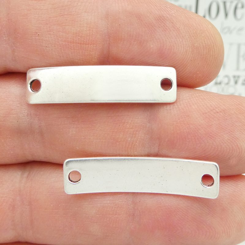 5 Engravable Silver ID Bracelet Plate by TIJC SP1816 - Image 4