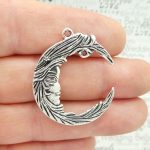 Crescent Moon Charm Pendant