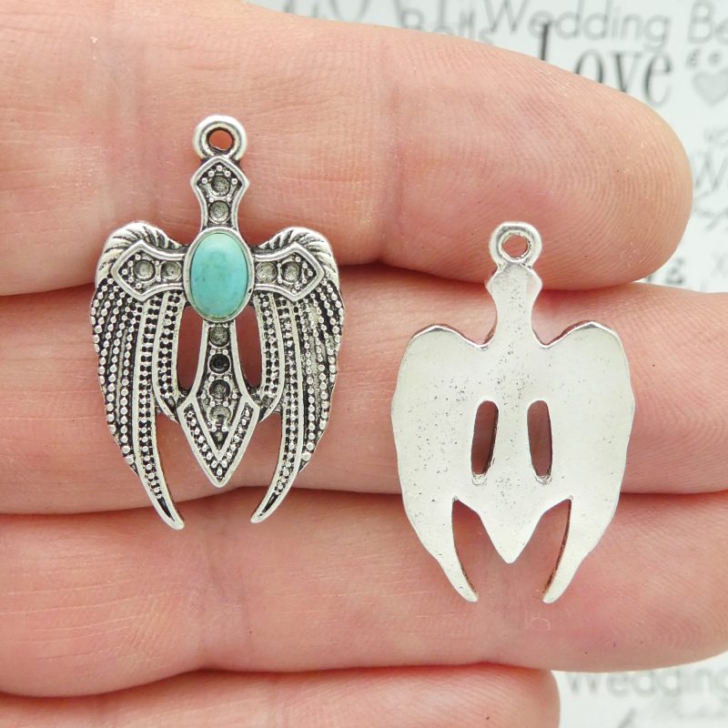 cross with angel wings charms wholesale