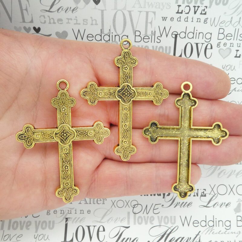 Orthodox Gold Cross Pendants Bulk