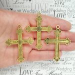 Orthodox Gold Cross Pendants Bulk