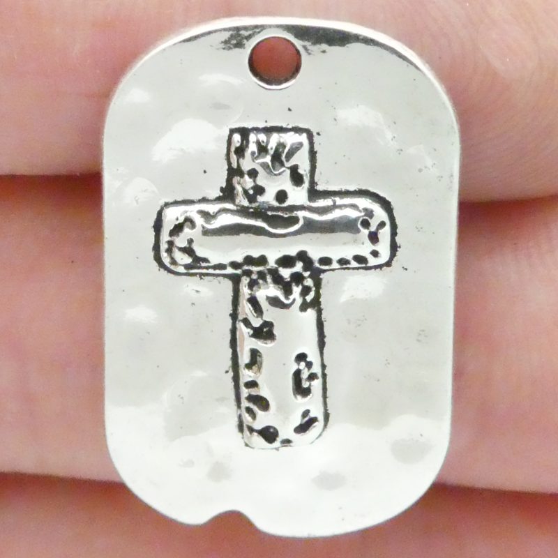 Hammered Cross Pendant