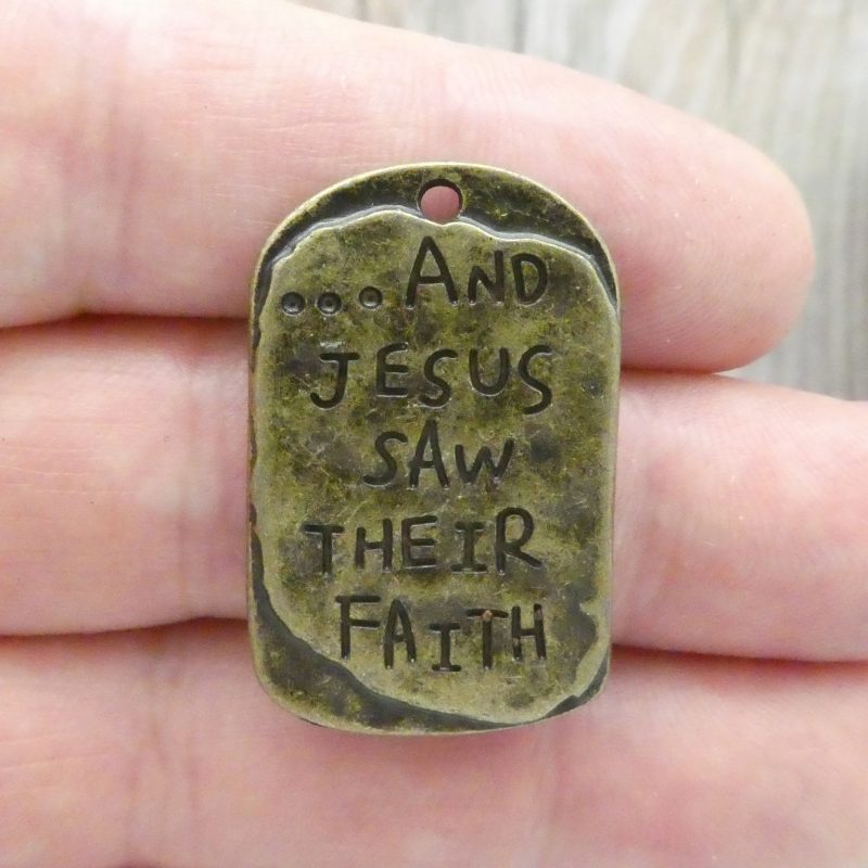 Bronze Faith Charm