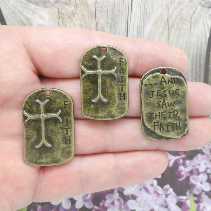 Faith Cross Charms Bulk