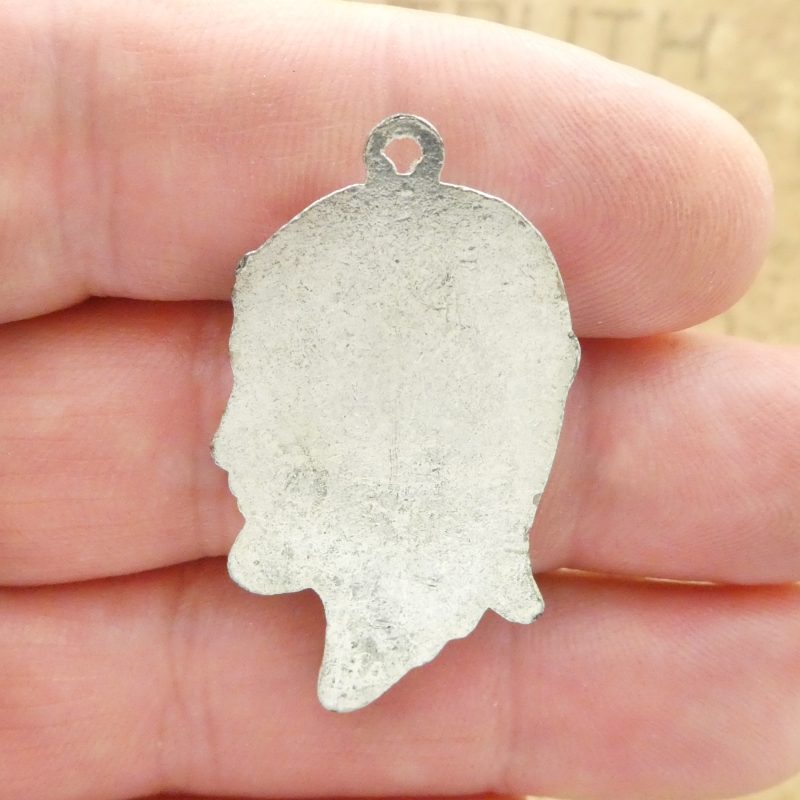 1 Jesus Head Pendant Silver by TIJC SP1868 - Image 3