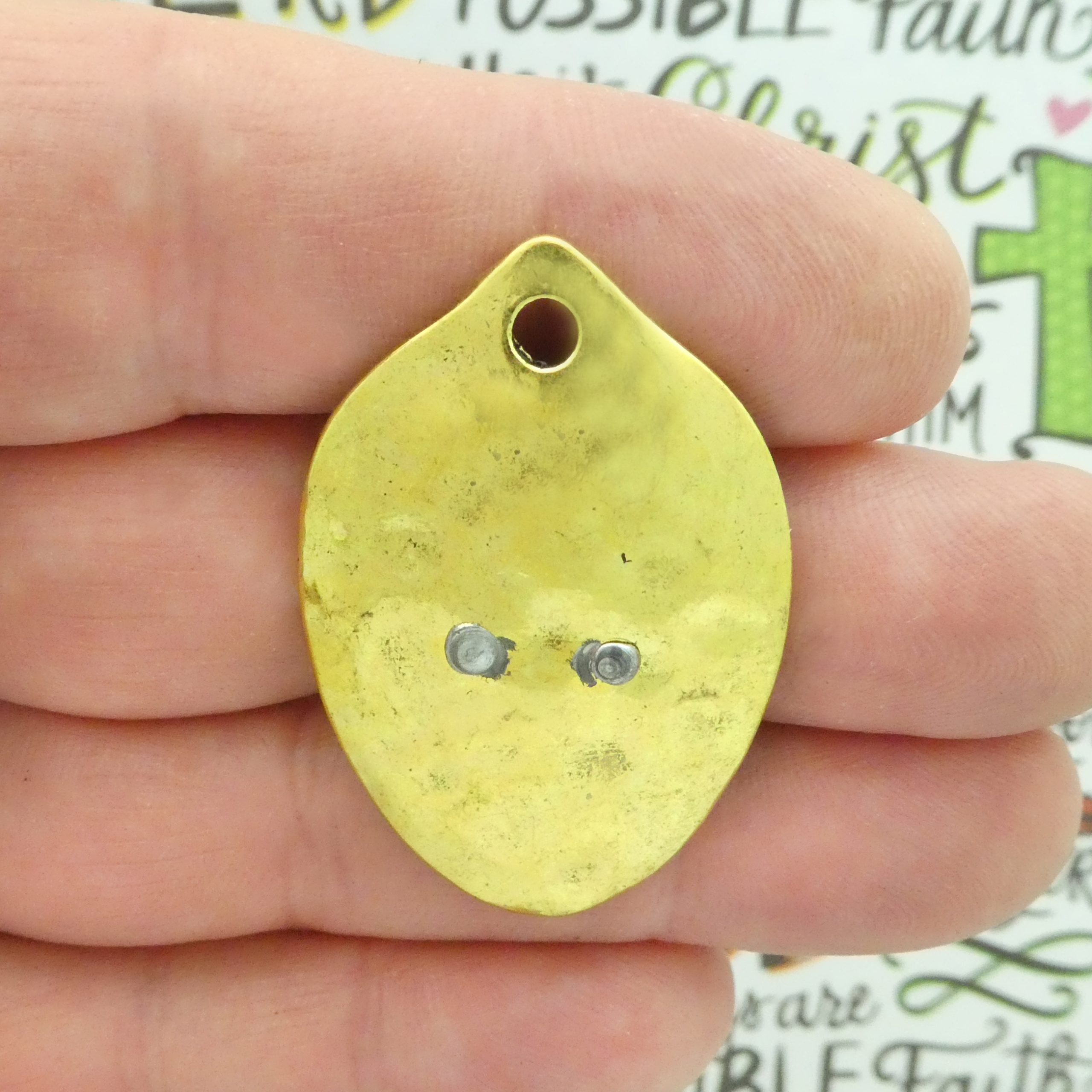 1 Mardi Gras Queen Bee Pendant in Silver and Gold Pewter by TIJC SP1892 - Image 3