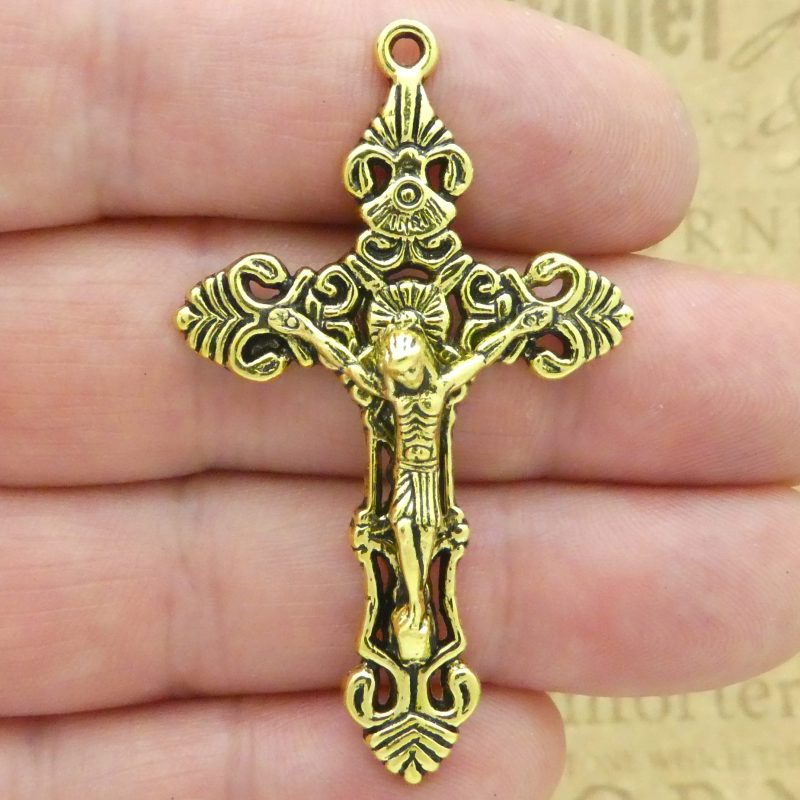 gold crucifix pendant