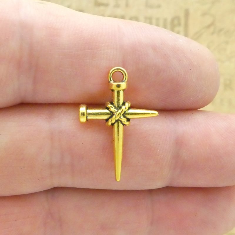 Nail Cross Charm