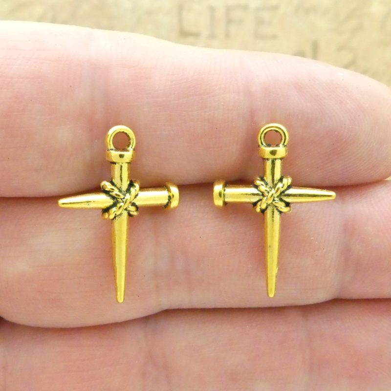 Nail Cross Charms Wholesale
