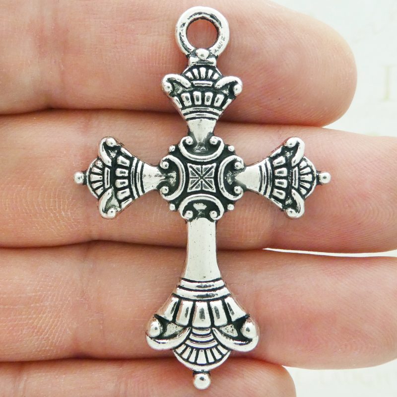 Silver Orthodox Cross Pendant