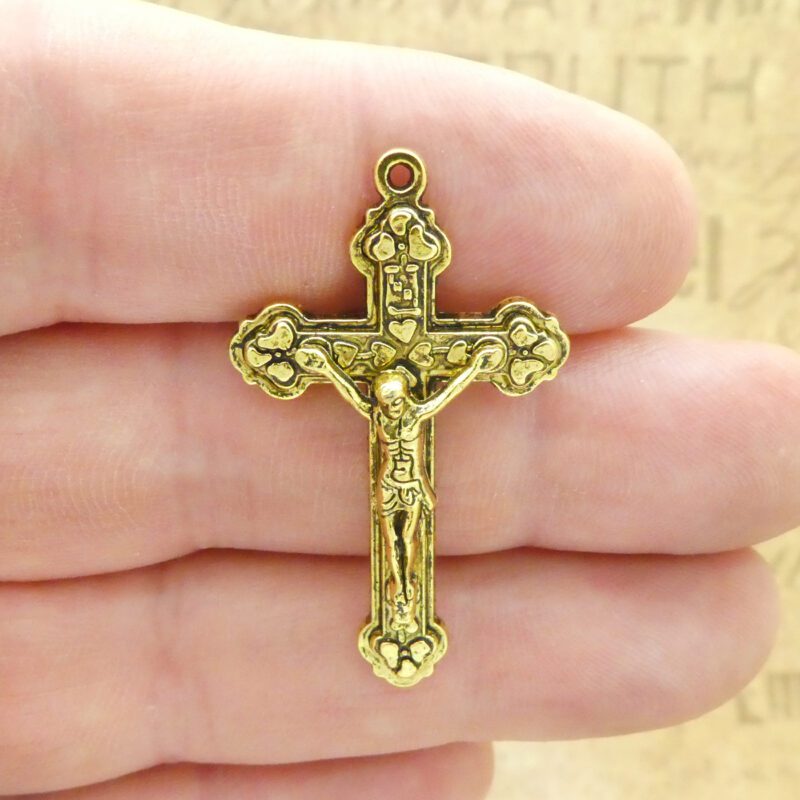 gold crucifix pendant