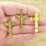 gold crucifix pendant bulk
