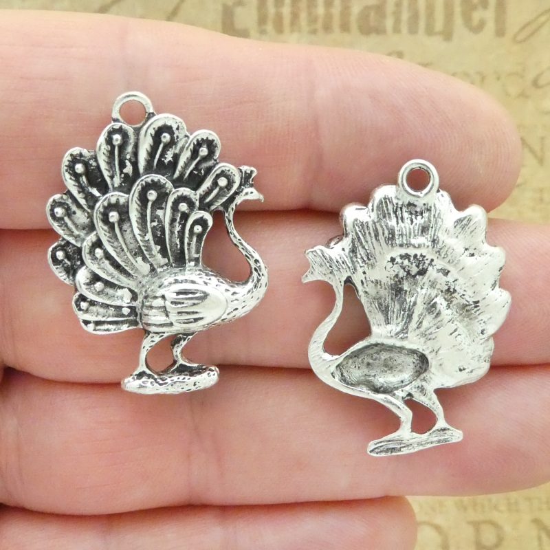 Peacock Charms Bulk