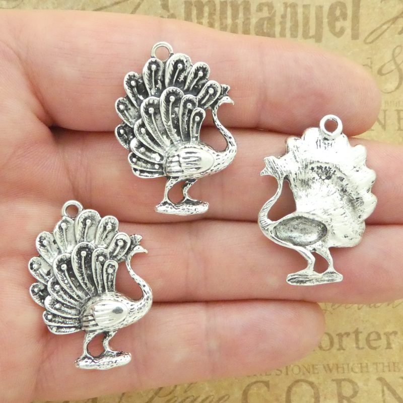 Peacock Charms Wholesale