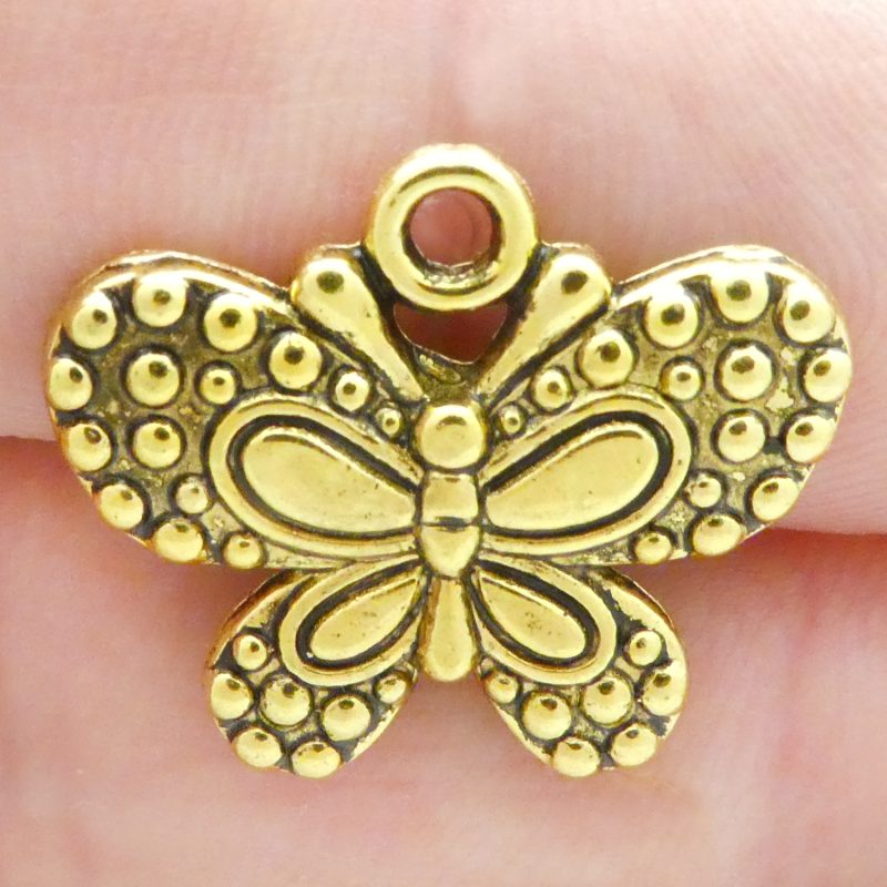 gold butterfly charm