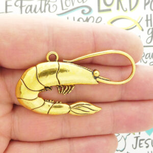 Shrimp Charm Pendant