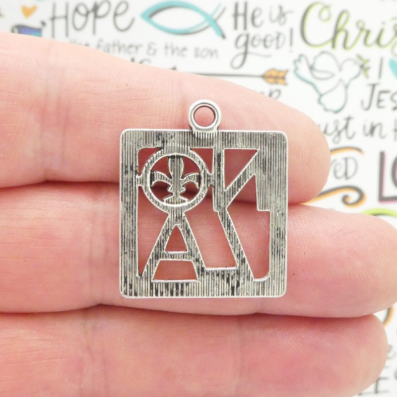 BULK 12 Silver New Orleans Charm Pendant Medium by TIJC SP1954B - Image 4
