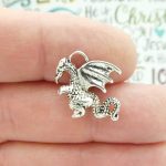 Silver Dragon Charm