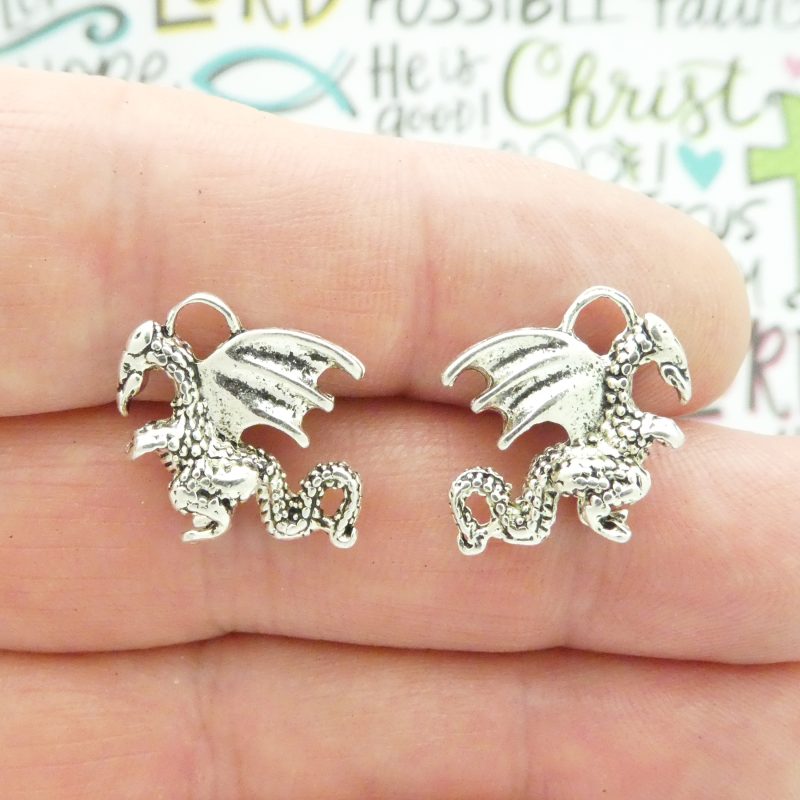 Silver Dragon Charms Bulk