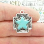 turquoise cross pendant