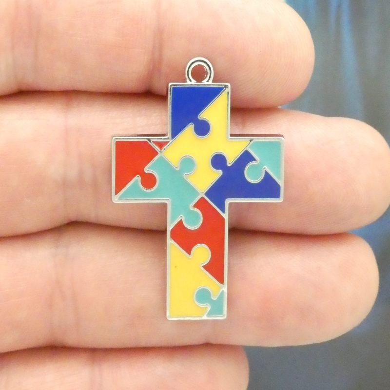 autism puzzle piece charms wholesale