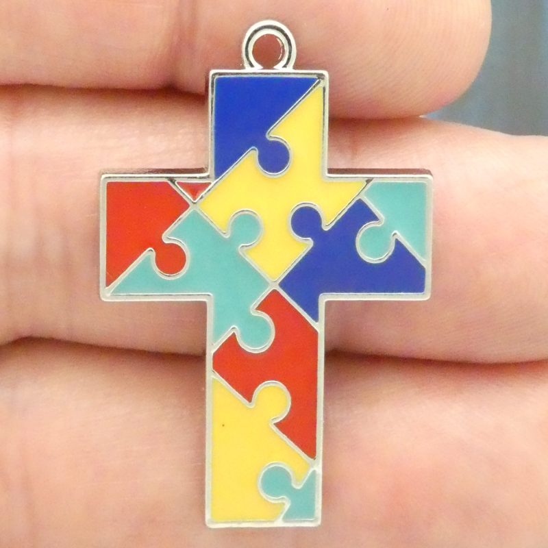 autism puzzle piece charms