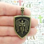 1 Bronze St Michael Charm Pendant by TIJC SP1988