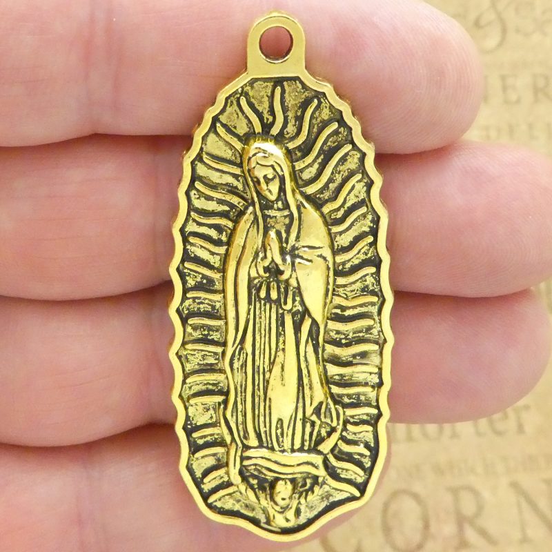 1 Gold Our Lady of Guadalupe Medal by TIJC SP1991 - Image 2