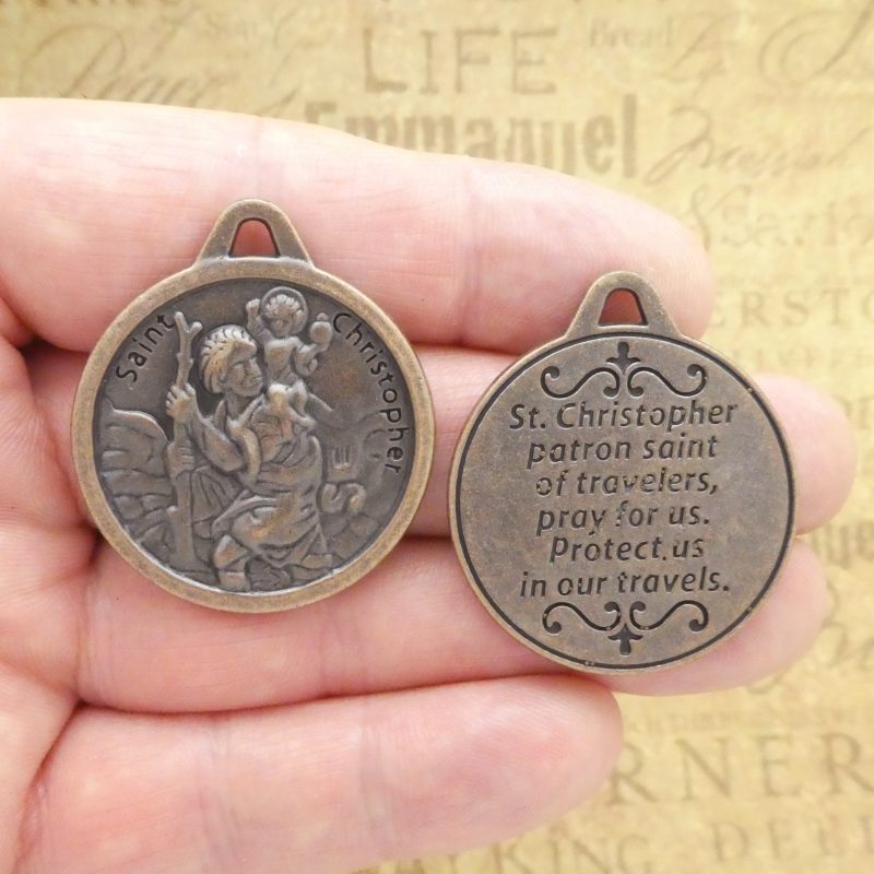 1 Copper St Christopher Medal by TIJC SP1993 - Image 4