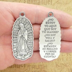 Bulk 3 Silver Our Lady of Guadalupe Medal by TIJC SP1998B