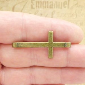 5 Cross Bracelet Connector Bronze by TIJC SP2000