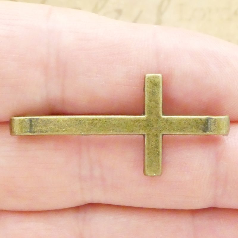 5 Cross Bracelet Connector Bronze by TIJC SP2000 - Image 2