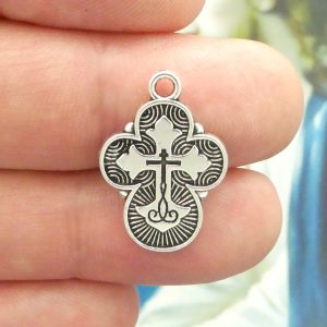Ornate Cross Charm