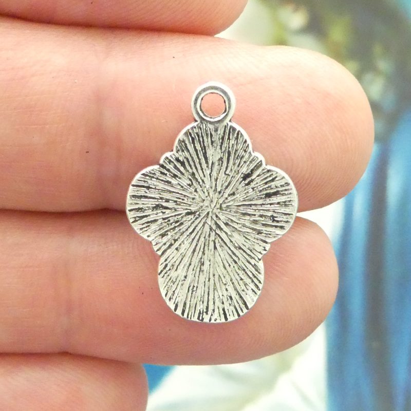 6 Silver Ornate Cross Charm Small by TIJC SP2009 - Image 5