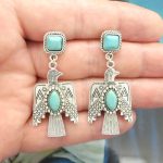 silver thunderbird earrings