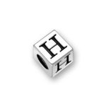 Silver Alphabet Bead