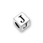 Silver Letter Beads