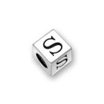 Silver Alphabet Beads