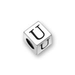 silver letter beads for bracelets