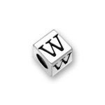 Silver Pewter Letter Beads