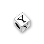 silver letter beads for bracelets