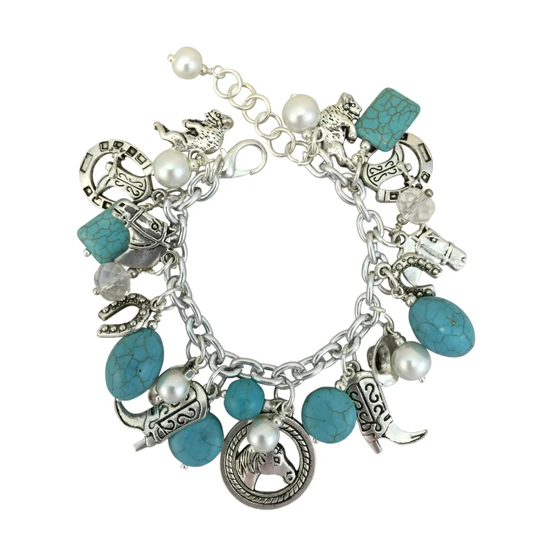 cowboy charm bracelet