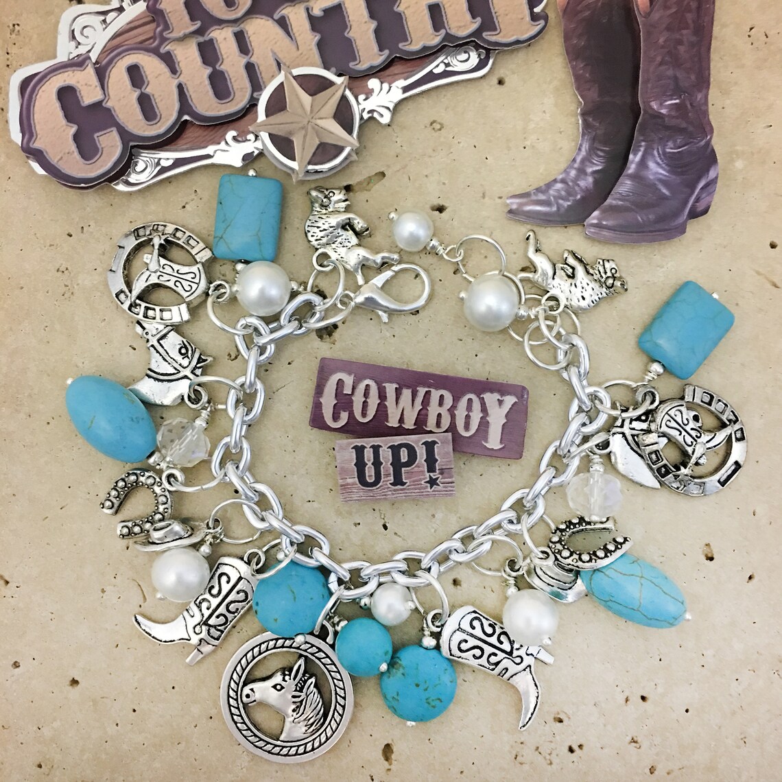 western charm bracelet